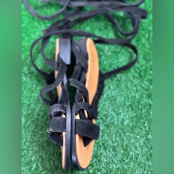 Minelli Black Strappy Sandals Size 40 - Picture 5 of 6